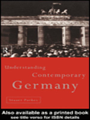 cover image of Understanding Contemporary Germany